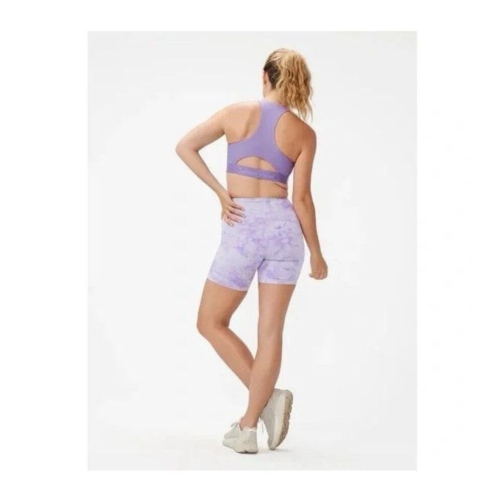 Outdoor Voices Purple Tie Dye Biker Shorts Women’s Small Athletic